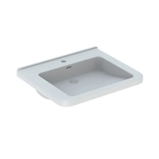 Geberit Selnova Comfort  Umyvadlo, B55cm, H15.5cm, T52.5cm, bez přepadu, bez otvoru pro baterii