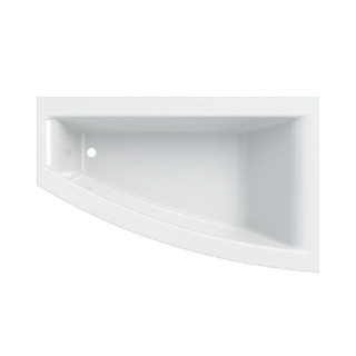 SELNOVA SQUARE vana asymetrická 170x105 cm, odtok z pravé strony - bílá