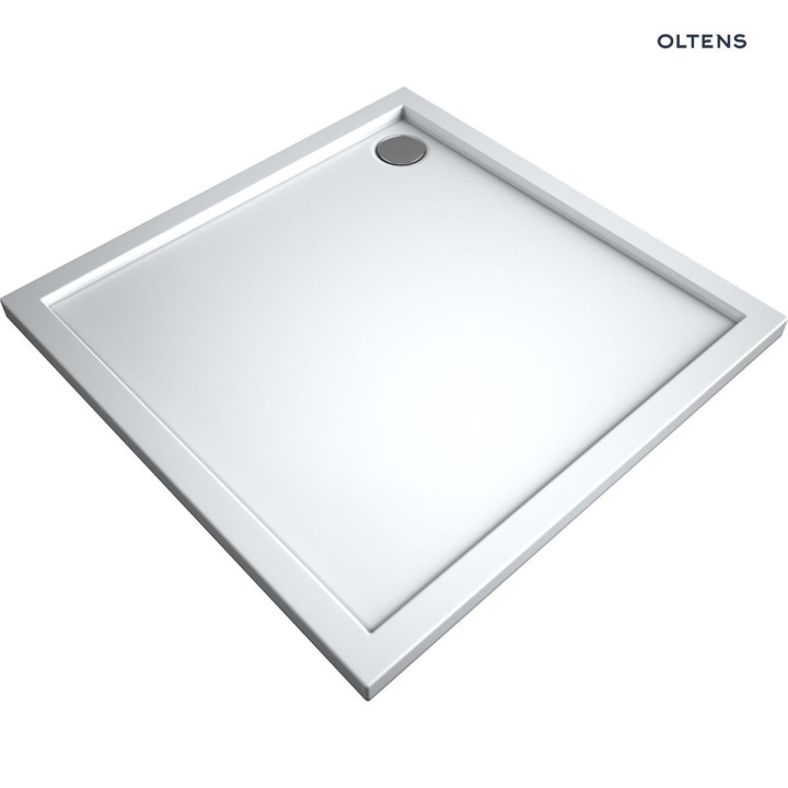 Oltens Superior čtvercová sprchová vanička 90x90 cm akrylátový - bílý