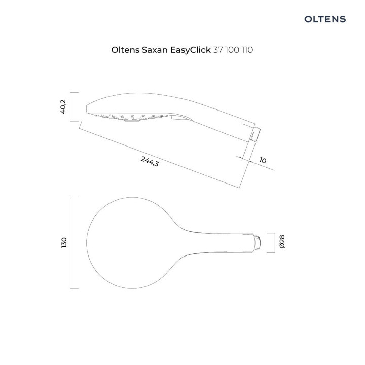 Sprchový set Oltens Saxan EasyClick Alling 60 - chrom