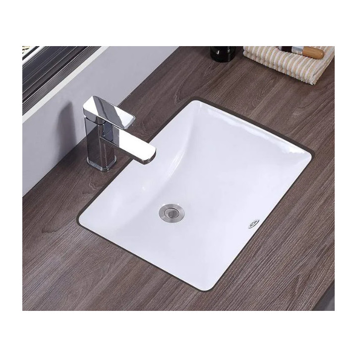 Umyvadlo pod desku REA ADELA 46x33cm - śnieżnobílý