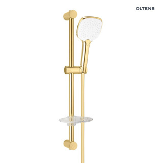 Sprchový set Oltens Driva EasyClick Alling 60 s mýdlenkou - chrom/bílý