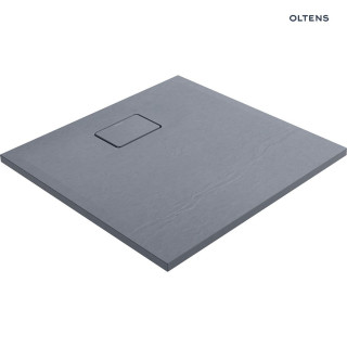 Oltens Bergytan čtvercová sprchová vanička 80x80 cm RockSurface - černá