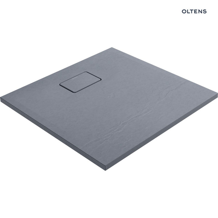 Oltens Bergytan čtvercová sprchová vanička 80x80 cm RockSurface - černá