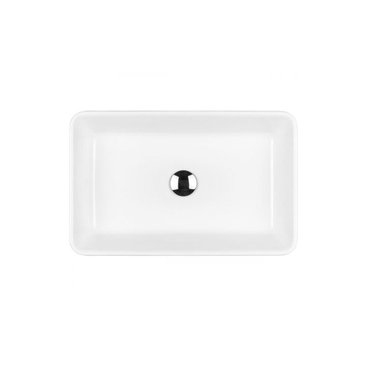 Oltens Fossa umyvadlo 55x34 cm na desku s povrchem SmartClean - bílá
