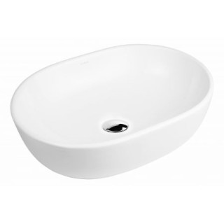 Oltens Hamnes umyvadlo 47,5x34 cm na desku oválný s povrchem SmartClean - bílá