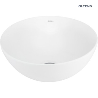 Oltens Jagala umyvadlo 32x32 cm na desku s povrchem SmartClean - bílá