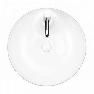 Oltens Lysake umyvadlo 48,5 cm na desku kulatá s povrchem SmartClean - bílá