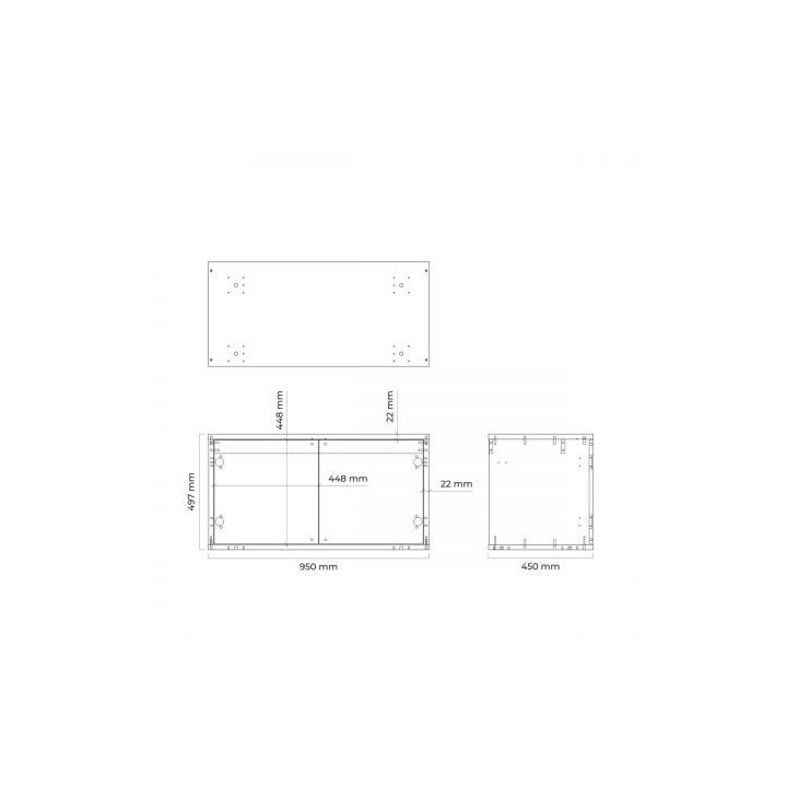 Oltens Hedvig skříňka 95 cm pod umyvadlo závěsná bílý lesklá/dub nova 
