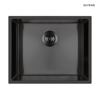 Oltens Ocelvask zlew ocelový 1 komorowy 54x44 cm ušlechtilá ocel - černá