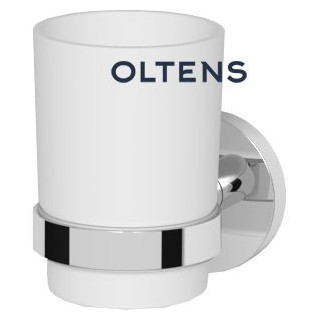 Oltens Gulfoss Pohár s držadlem - bílá keramika/chrom