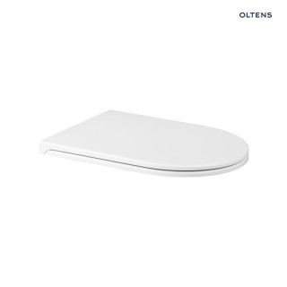 Souprava Oltens Hamnes mísa WC závěsná PureRim s povrchem SmartClean se sedadlem s pozvolným sklápěním Ovan Slim