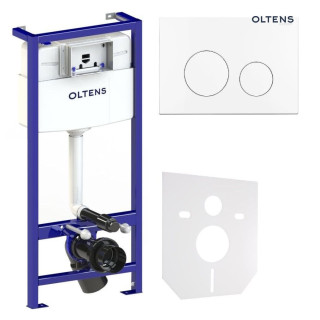 Souprava Oltens Triberg Lule 5w1 modul podomítkový z przyciskiem spłukującym - černá matnáný
