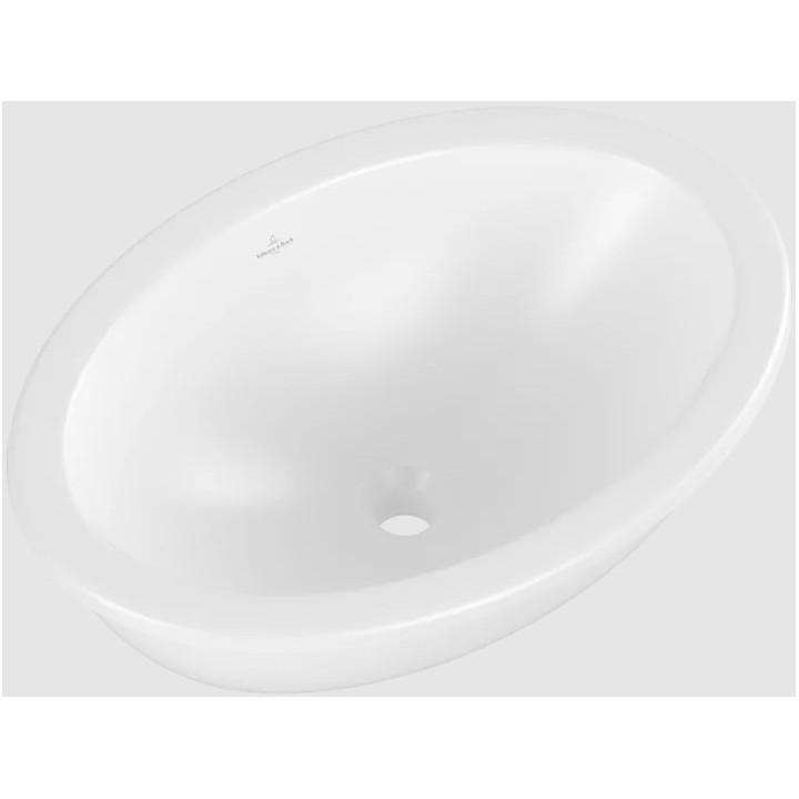 Loop & Friends Umyvadlo pod desku, 560 x 380 x 220 mm, Weiss Alpin CeramicPlus, bez přepadu