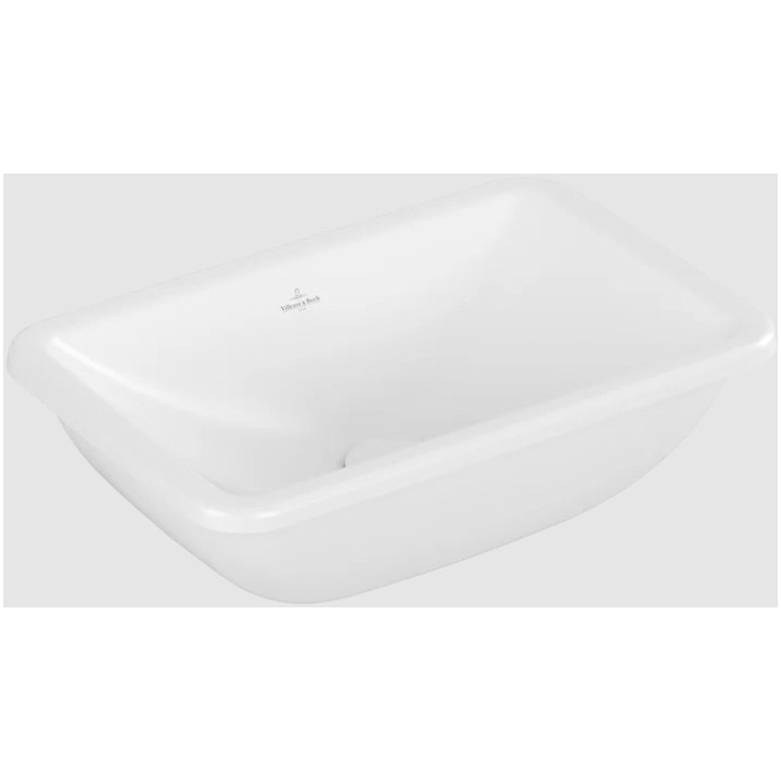 Loop & Friends Umyvadlo pod desku, 450 x 280 x 185 mm, Weiss Alpin CeramicPlus, z přepadem