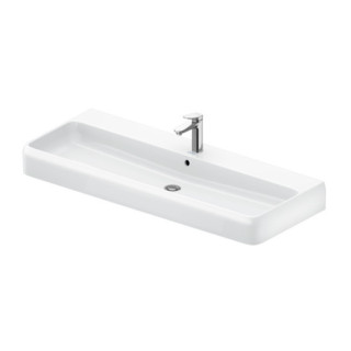 Umyvadlo broušené 120x47cm, Duravit Qatego - Bílý lesklý