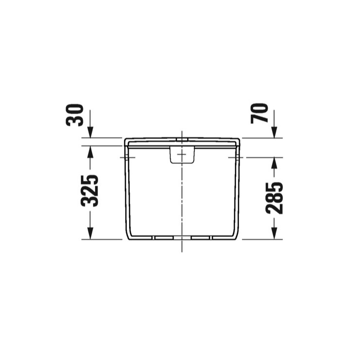Splachovač, 40x18cm, Duravit Qatego 