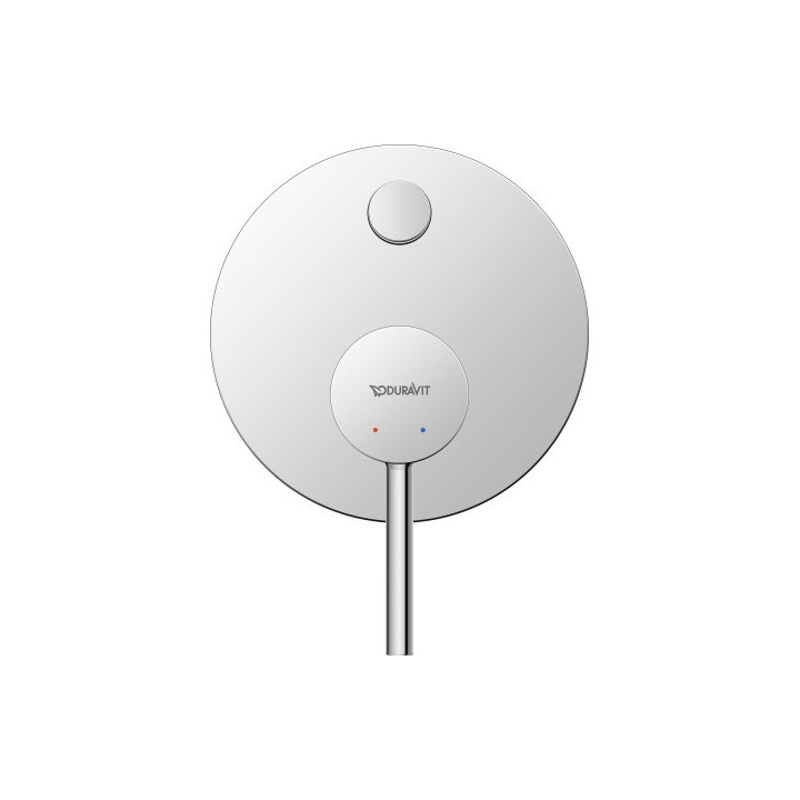3otvorová vaňová baterie, Duravit Circle - Lesklý chrom