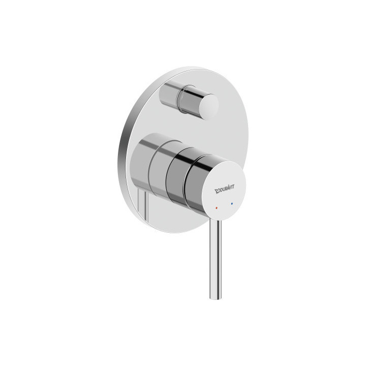 3otvorová vaňová baterie, Duravit Circle - Lesklý chrom