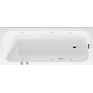 Vana hydromasážní 170x70cm, Duravit Qatego, Air-System - Bílá