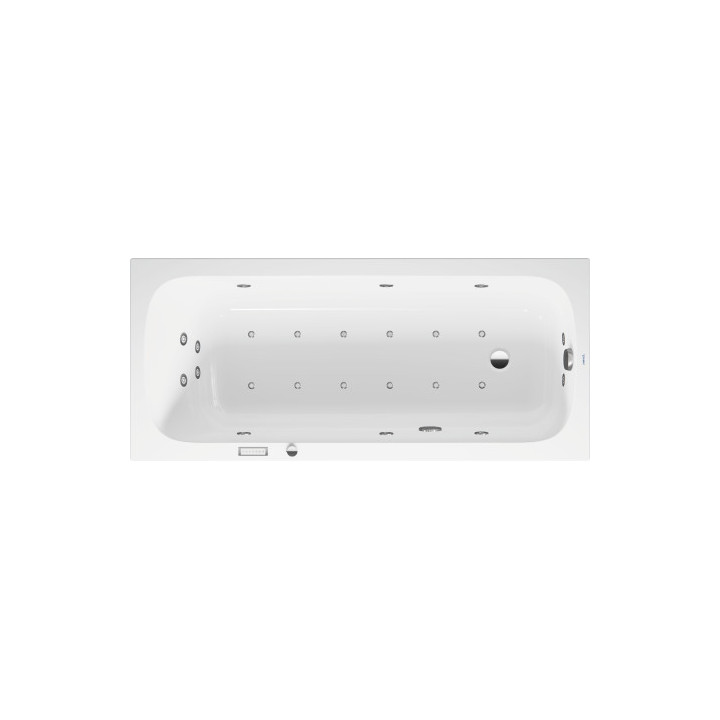 Vana hydromasážní 170x75cm, Duravit Qatego, Combi-System P - Bílá