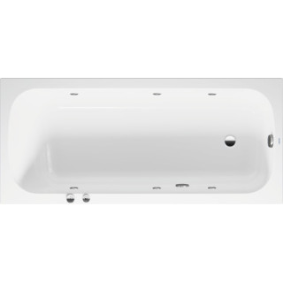 Vana hydromasážní 180x80cm, Duravit Qatego, Air-System - Bílá