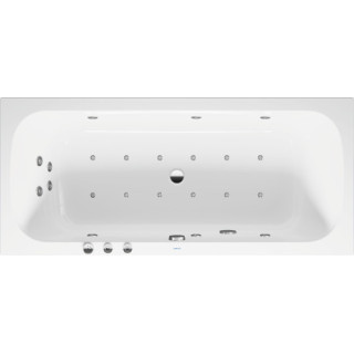 Vana hydromasážní 180x80cm, Duravit Qatego, Jet-System - Bílá