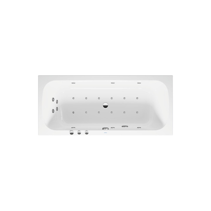 Vana hydromasážní 180x80cm, Duravit Qatego, Jet-System - Bílá