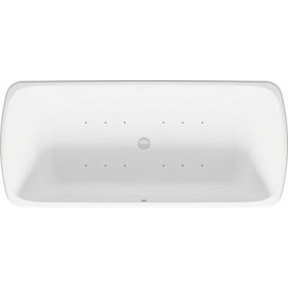 Vana 180x80cm, Duravit Qatego - Bílý Matnáný