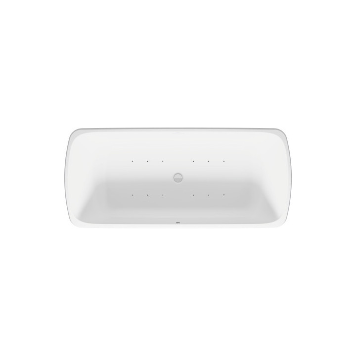 Vana 180x80cm, Duravit Qatego - Bílý Matnáný