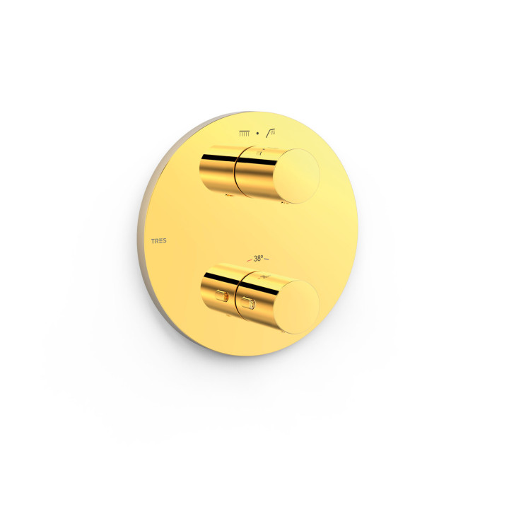 Maskownica do wpuszczanego korpusu 2-drożnego, TRES THERM-BOX - Černá bronz