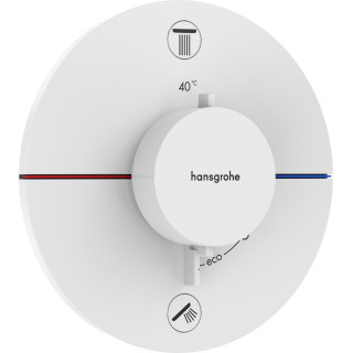 Baterie termostatická, podomítková do 2 přijímačů, Hansgrohe ShowerSelect Comfort S - Černá Matný
