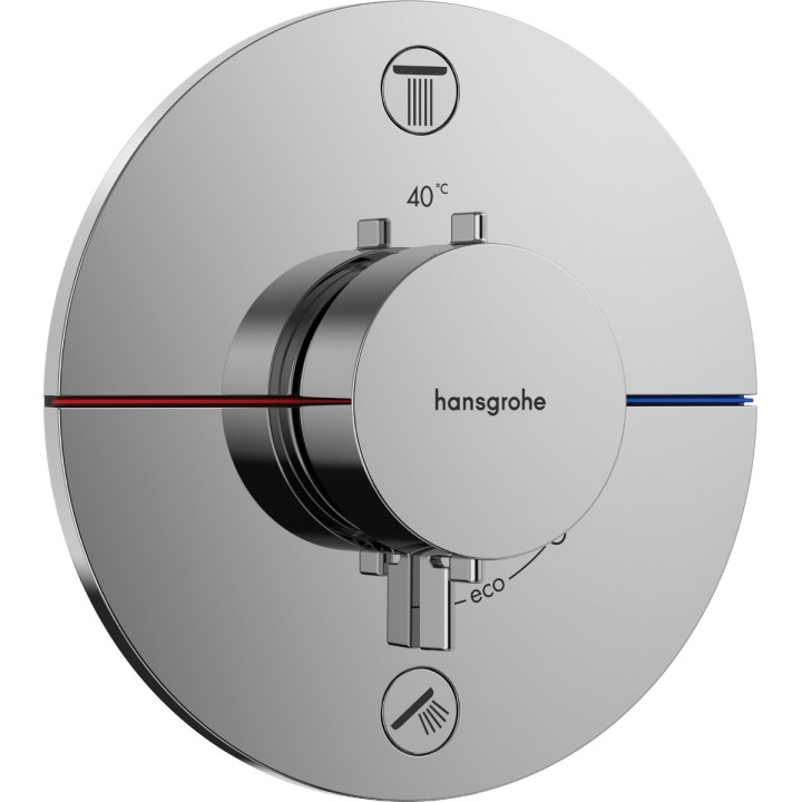 Baterie termostatická, podomítková do 2 přijímačů s integrovaným bezpečnostním systémem zgodnie z EN 1717, Hansgrohe ShowerSelec