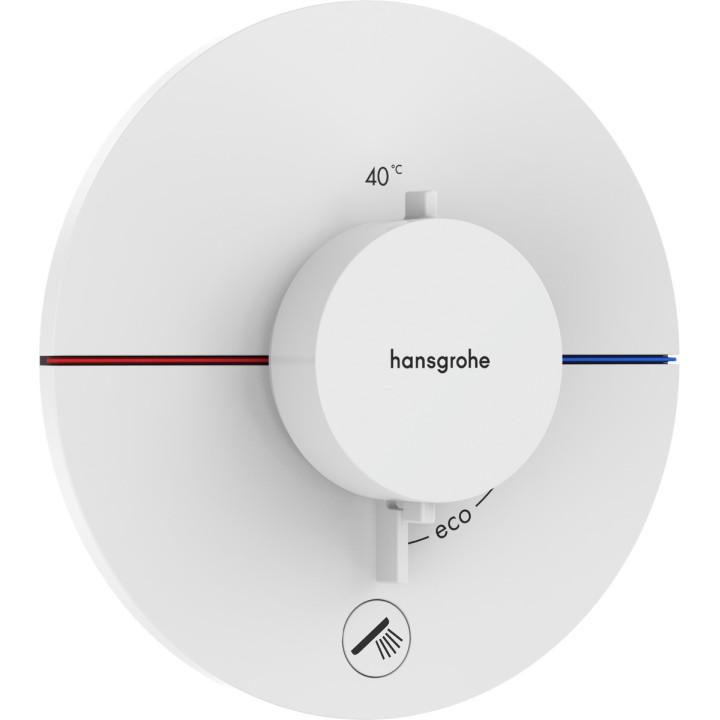 Baterie termostatická, podomítková do 1 příjimača s dodatečným výstupem, Hansgrohe ShowerSelect Comfort S - Černá Matný
