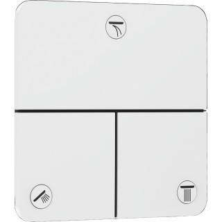 Ventil uzavírací, podomítkový do 3 přijímačů, Hansgrohe ShowerSelect Comfort Q - Černá Matný