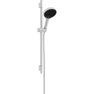 Sprchový set 130 3jet s držákem S Puro 65 cm PushSlider i tekstylnym hadici sprchovým Designflex 160 cm, Hansgrohe Rainfinity - 