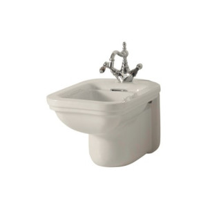 Závěsný bidet, KERASAN WALDROF - Bílý/Bronzo