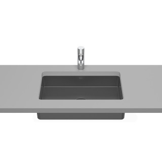 Umyvadlo pod desku Square FINECERAMIC®, Roca Inspira - Onyks