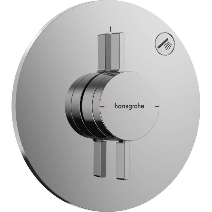 Baterie se směšovačem, podomítková do 1 příjimača, Hansgrohe DuoTurn S - Chrom  