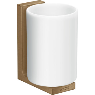 Pohár pro zubní kartáčky na zuby, AXOR Universal Rectangular - Bronz Szczotkowany 