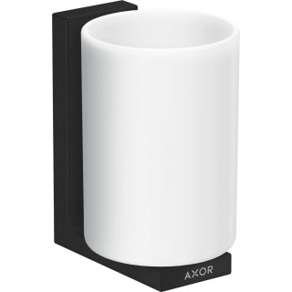 Pohár pro zubní kartáčky na zuby, AXOR Universal Rectangular - Černá Chrom Szczotkowany