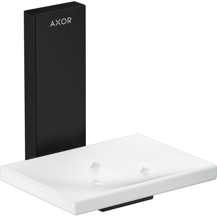 Mýdlenka, AXOR Universal Rectangular - Černá Chrom Szczotkowany