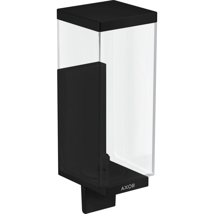 Dávkovač na tekuté mýdlo w płynie, AXOR Universal Rectangular - Černá Chrom Szczotkowany