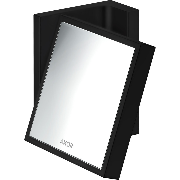 Kosmetické zrcátko, AXOR Universal Rectangular - Černá Chrom Szczotkowany