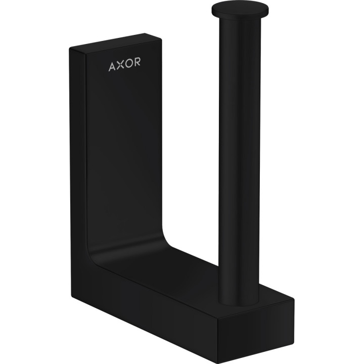 Závěs na rezervní toaletní papír toaletní, AXOR Universal Rectangular - Černá Chrom Szczotkowany