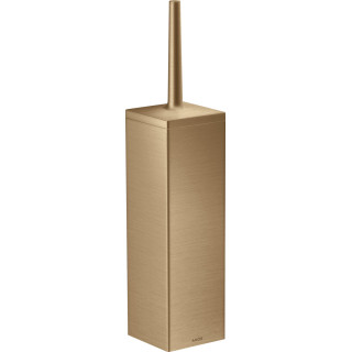 Štětka toaletní stěnová z pojemnikiem, AXOR Universal Rectangular - Bronz Szczotkowany 