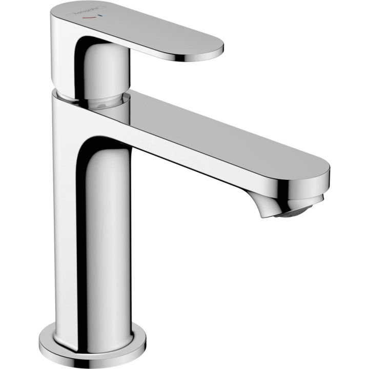 Páková umyvadlová baterie 110 CoolStart EcoSmart+ s umyvadlovou výpustí s táhlem, Hansgrohe Rebris S - Chrom