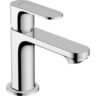 Páková umyvadlová baterie 80 s umyvadlovou výpustí s táhlem, Hansgrohe Rebris S - Chrom 