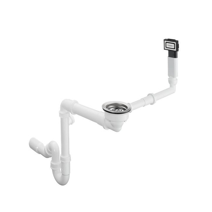 Manualny sada odtokový Hansgrohe D14-10, z přepadem, ušlechtilá ocel