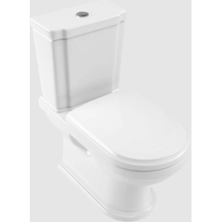 Mísa WC s hlubokým splachováním do WC-kompaktu, stojící, Villeroy&Boch Hommage - Weiss Alpin CeramicPlus